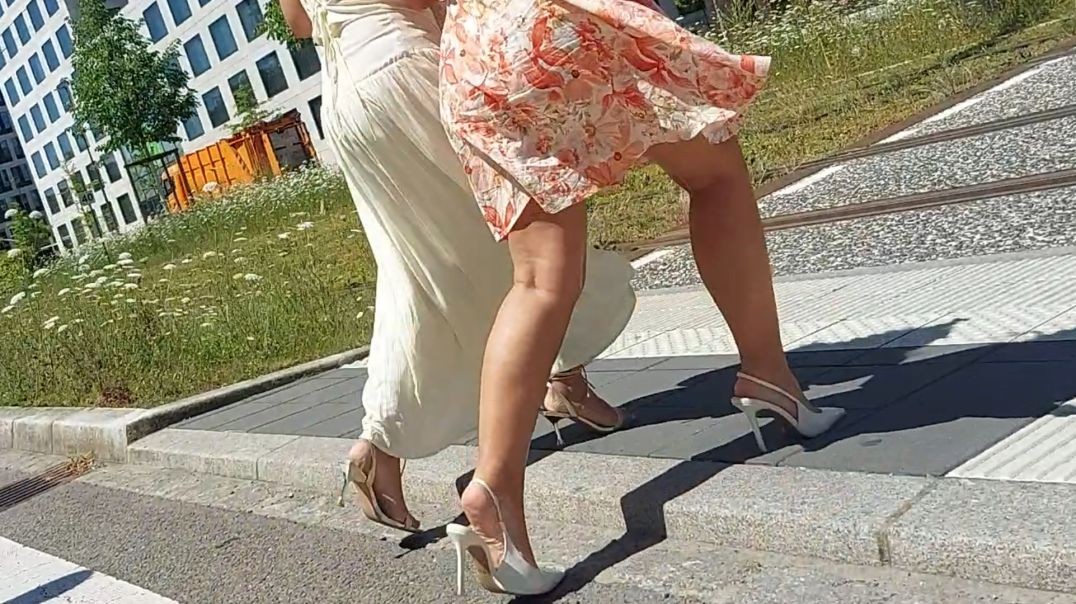 Hot legs and summer dresses