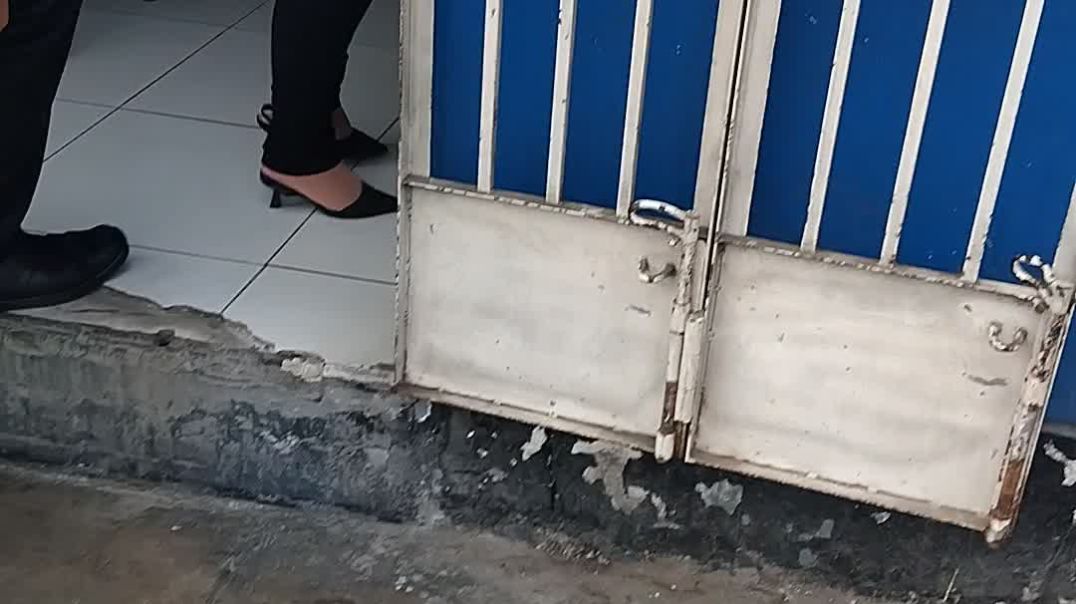 woman on heels slingbacks loose climbing the stairs. The next part in the description