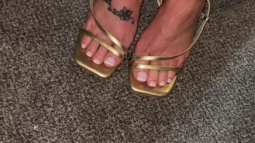 Wife feet in heels