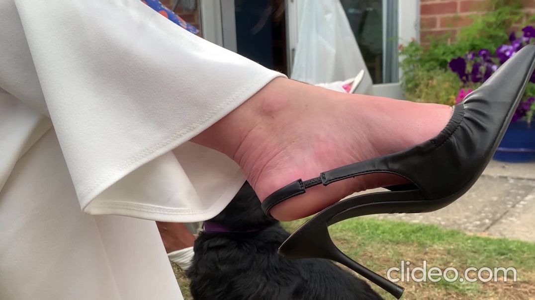 Wife in slingback heels