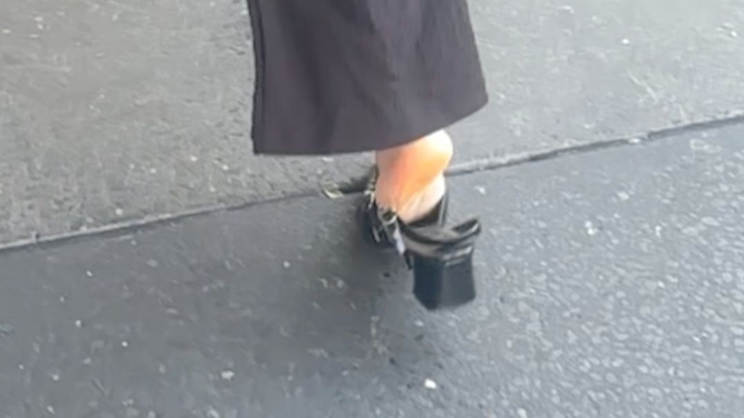 Still Wearing Her Trashed Slingbacks