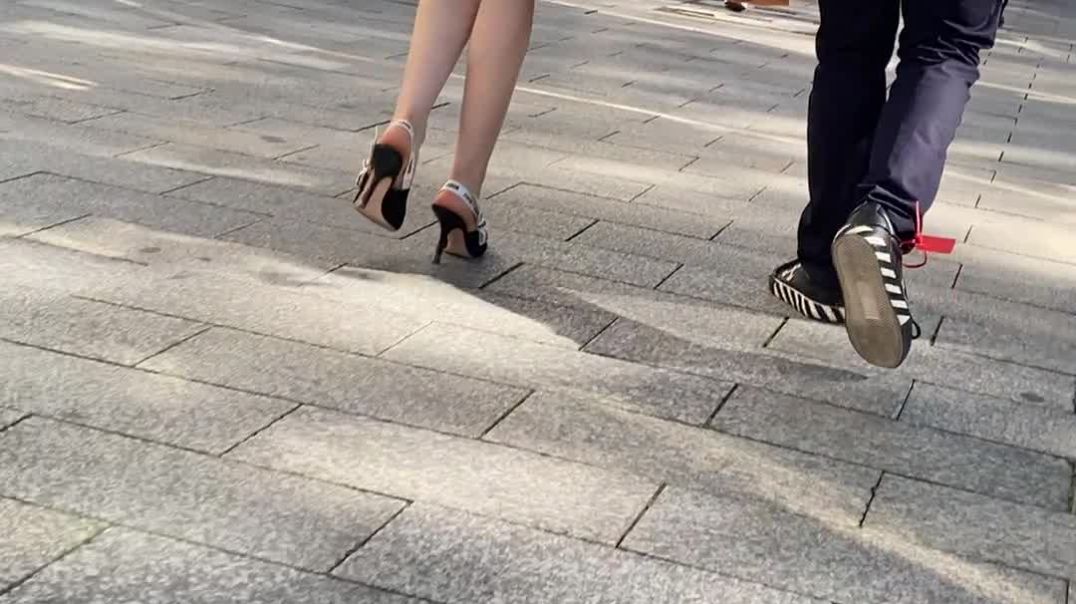 Strange heel straps