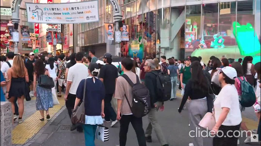 Tourist in Japan wearing loose flats