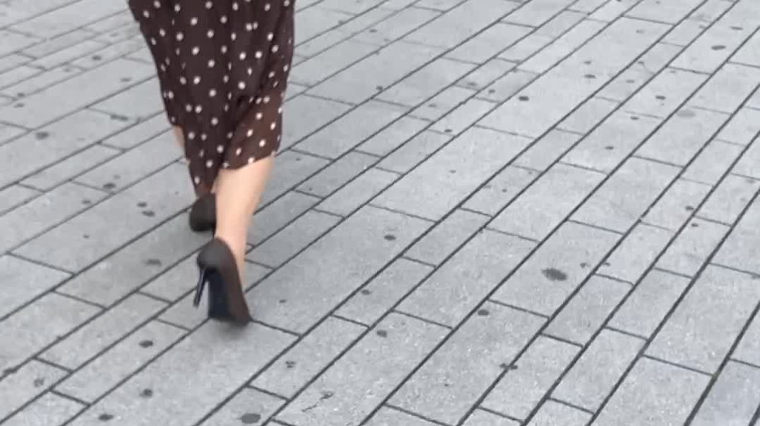 Brown pumps