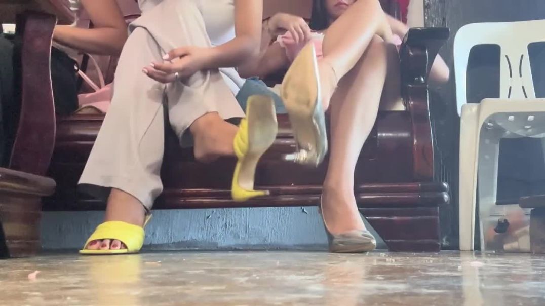 2 ladies dangling